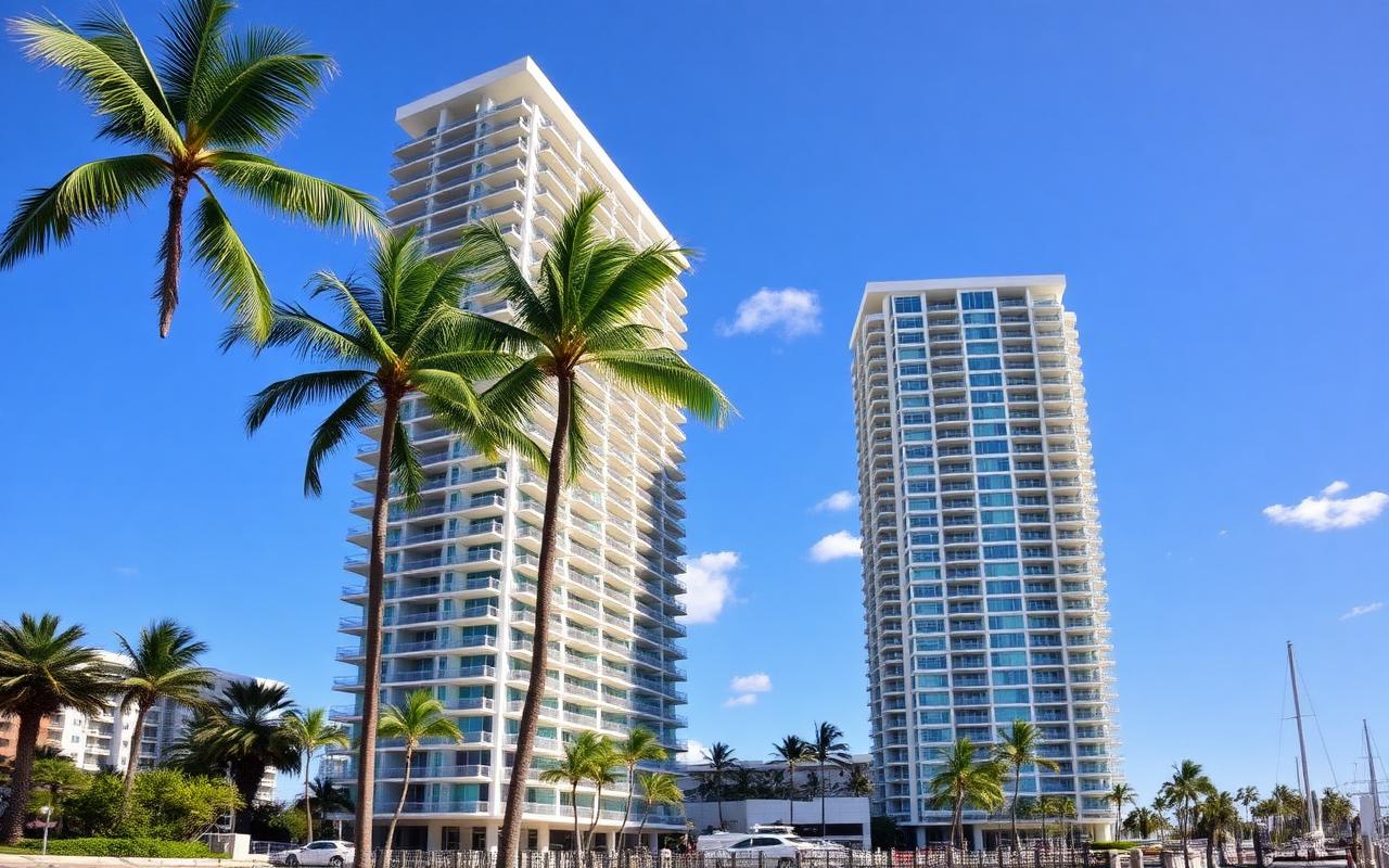 Condo insurance in Naples and Bonita Springs Florida - waterfront condominium building