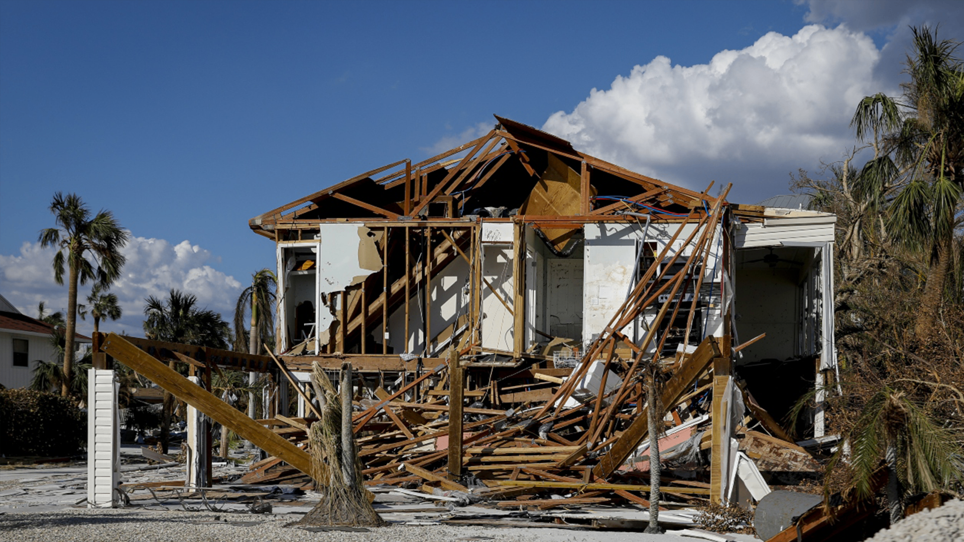 Florida home destroyed by hurricane winds - Insurance Specialists of SW Florida explains why Citizens Insurance was created